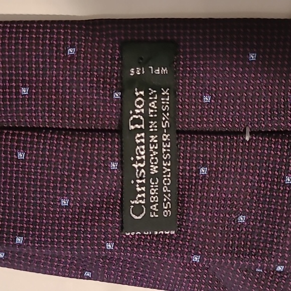 Vtg Christian Dior Men's Ties Set 2 Brown Patterns Designer Professional Career - Picture 2 of 8